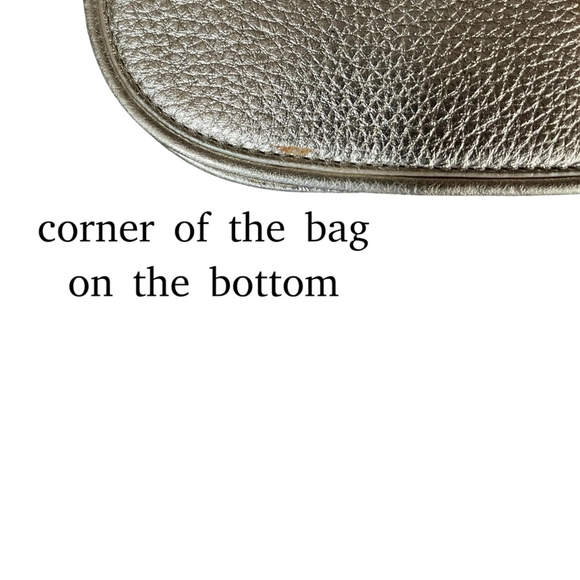 Tory Burch Leather cream color fold over clutch - Picture 3 of 5